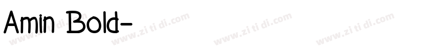 Amin Bold字体转换